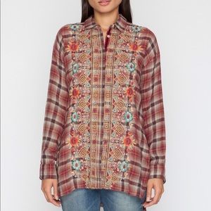 Johnny Was Sashi High Silt Shirt